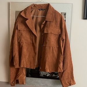 Shein Corduroy Dual Pocket Jacket